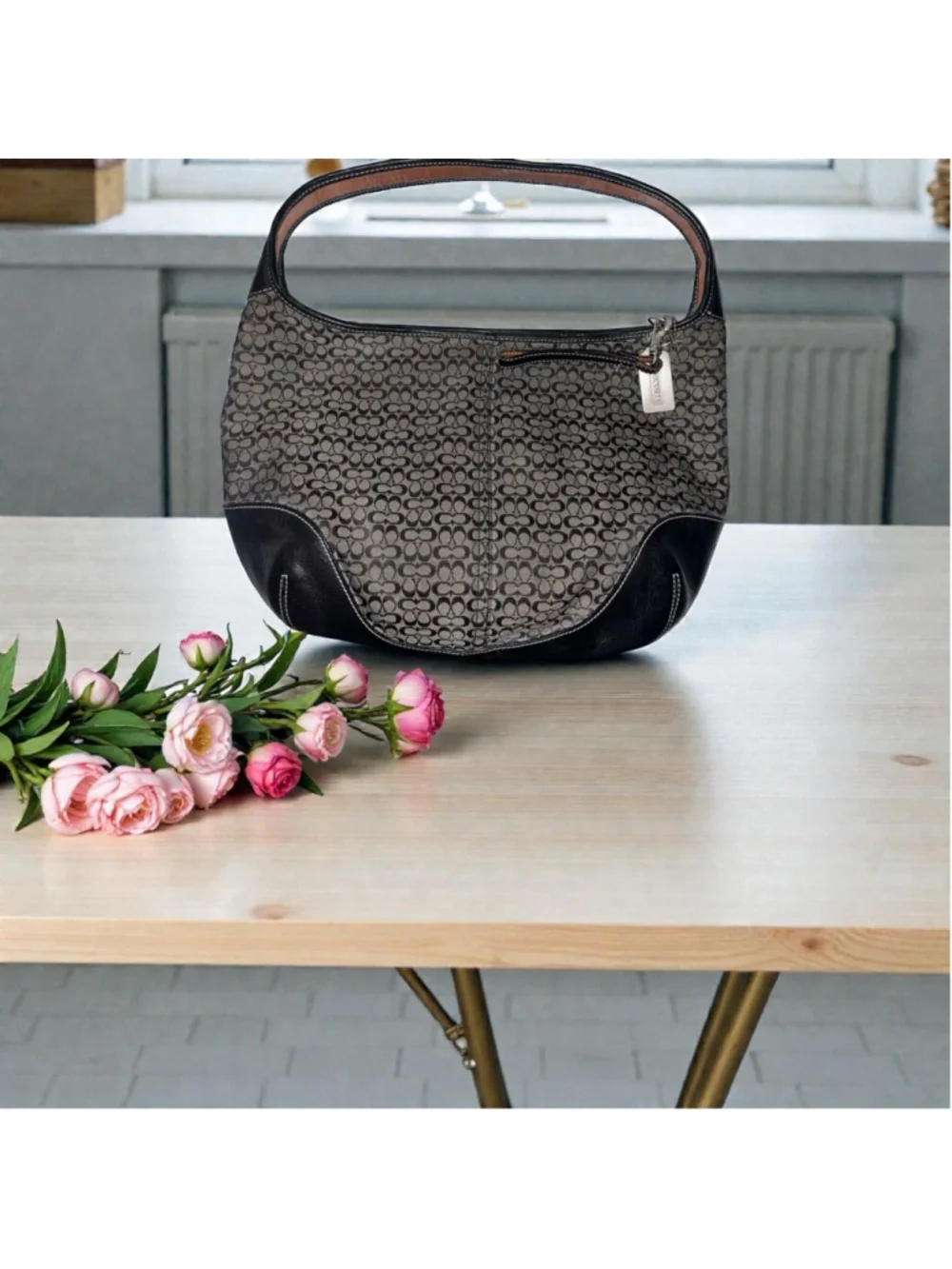 Vintage (2002) Coach Ergo Signature Hobo Y2K NO M2K-6617